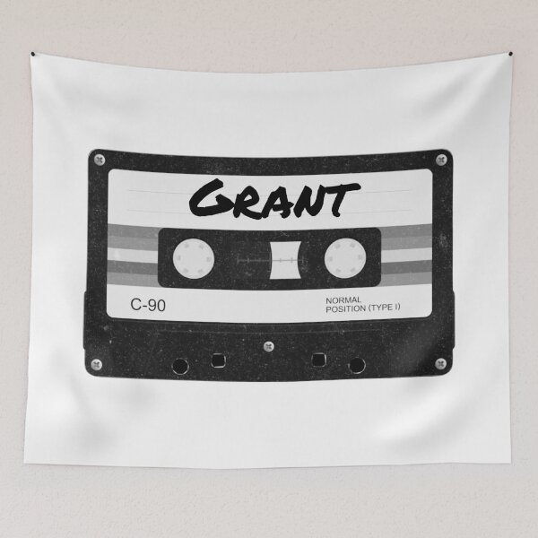 Item preview, Grant Name Cassette Tape designed and sold by musicgeniusart.