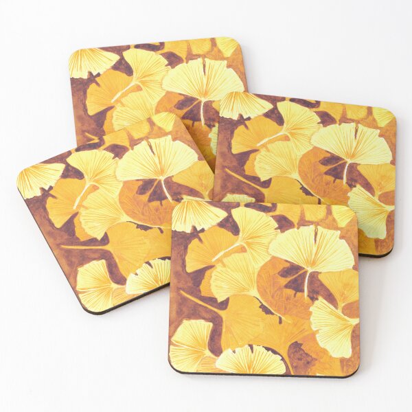 Item preview, Ginkgo leaves designed and sold by jeepereiraillustration.