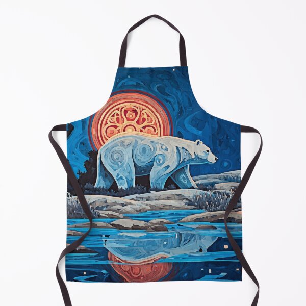 Item preview, Glacier Spirit Bear Under the Midnight Sun – Mystical Alaska Wilderness Art designed and sold by Alaska Magick.