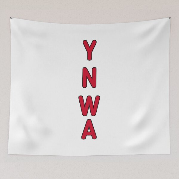 Item preview, YNWA Red Football Fan Chant Typography designed and sold by Everlastingxyz.