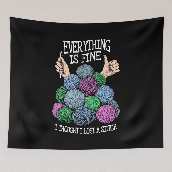 Item preview, Funny Crochet Knitting Lost Stitch Crocheting Sewing Crafter designed and sold by MavisJoseph.