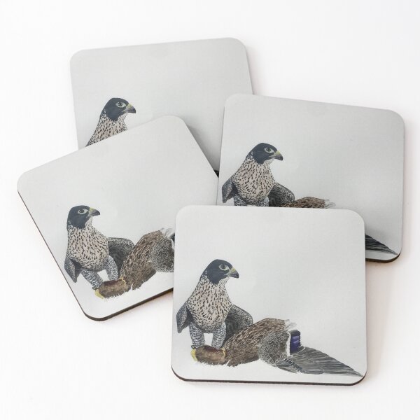 Item preview, Peregrine with Duck designed and sold by mcneffstudio.