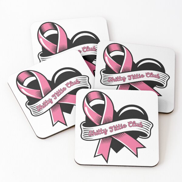 Item preview, Shitty Tittie Club Pink Ribbon Heart Design designed and sold by PROPera-design.