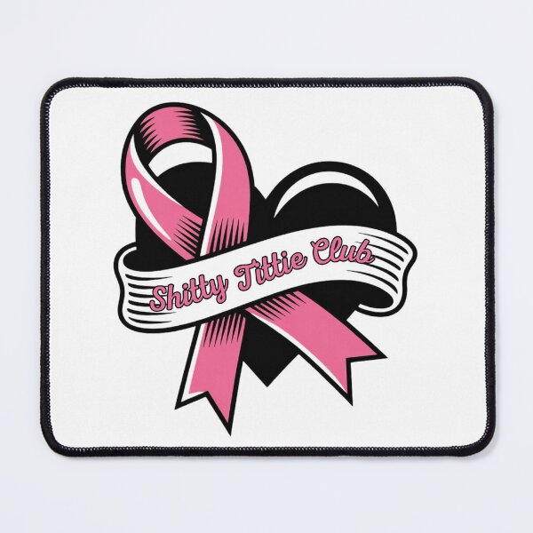 Item preview, Shitty Tittie Club Pink Ribbon Heart Design designed and sold by PROPera-design.