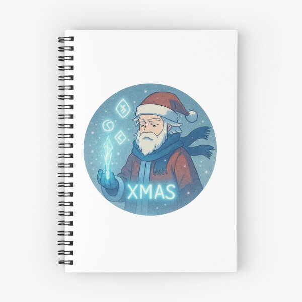 Item preview, Cryo Mage Lo-Fi Santa – Xmas Gift Emblem designed and sold by Imaginarium of Chaos falcon88 .