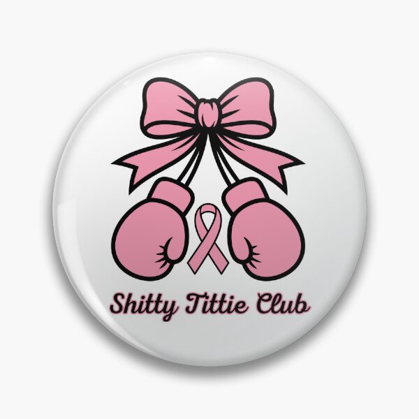 Item preview, Shitty Tittie Club Boxing Gloves Pink Ribbon Design designed and sold by PROPera-design.