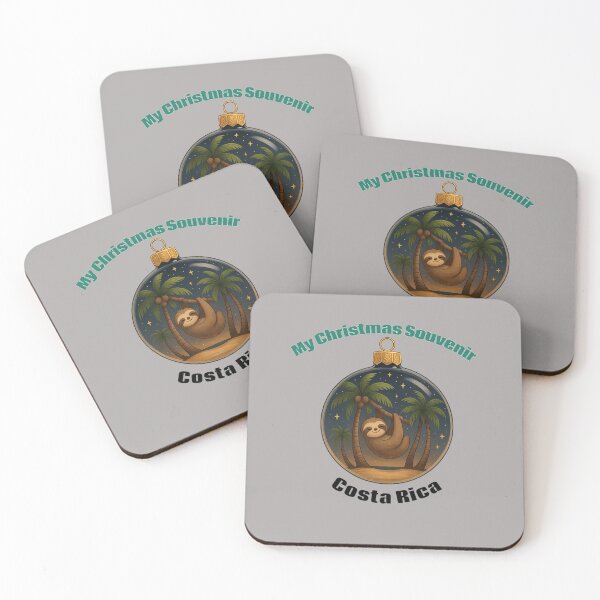 Item preview, sloth christmas ornament souvenir costa rica beach surf designed and sold by OuterFuselage.