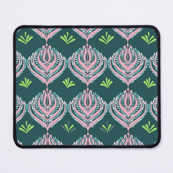 Item preview, Vintage Bloom Motif – Elegant Pink & Teal Pattern, vintage floral pattern designed and sold by House-of-Canvas.