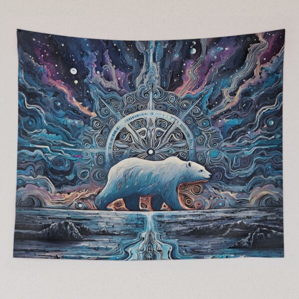Item preview, Celestial Ice Bear — Cosmic Alaska Spirit Animal Art designed and sold by Alaska Magick.