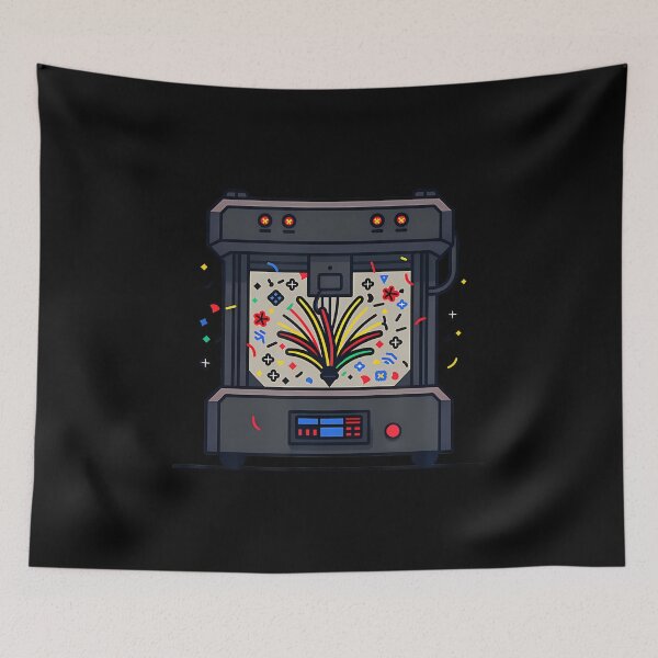 Item preview, Printer With Fireworks Design Patriotic 3D Printing Women Men designed and sold by MavisJoseph.