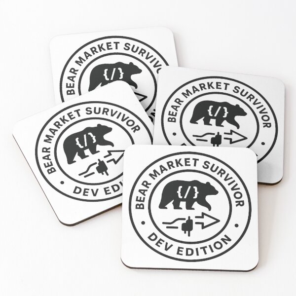 Item preview, Bear Market Survivor — Dev Edition Minimal Badge designed and sold by techy-rrr.