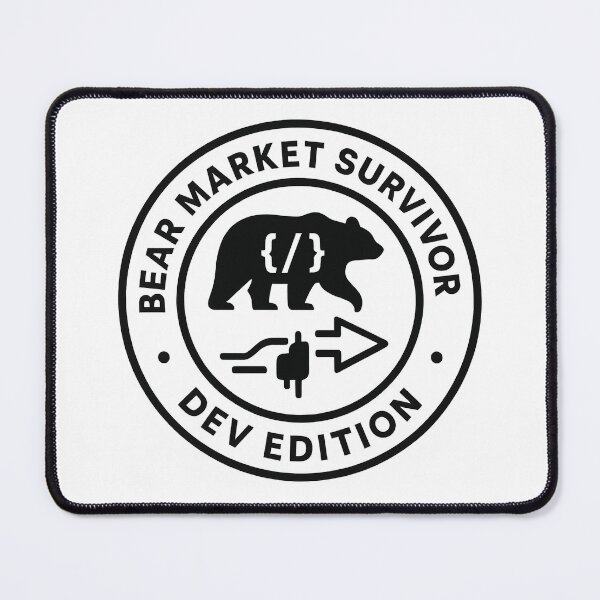 Item preview, Bear Market Survivor — Dev Edition Minimal Badge designed and sold by techy-rrr.