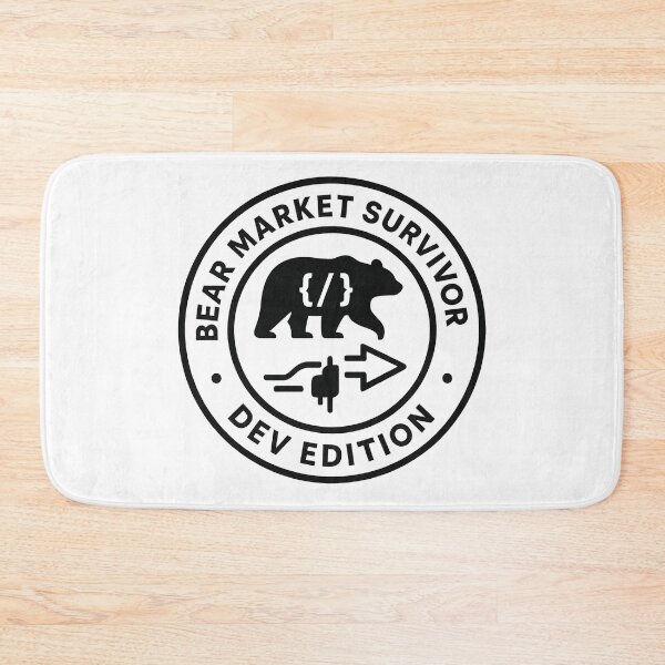 Item preview, Bear Market Survivor — Dev Edition Minimal Badge designed and sold by techy-rrr.