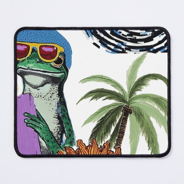 Item preview, Surreal Summer Vibes Aesthetic – Frog Art Collage designed and sold by Mido-artister.