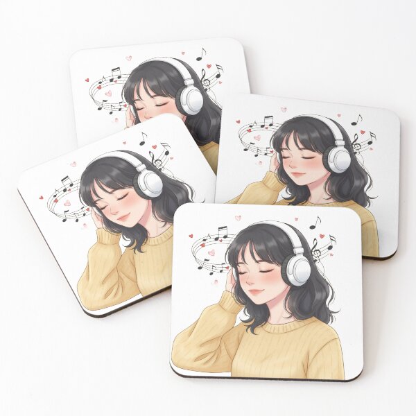 Item preview, Aesthetic Music Lover​Sweet Melodies & ​Headphone Lover IllustrationSoft Sweaters.  designed and sold by ZyVoAli.