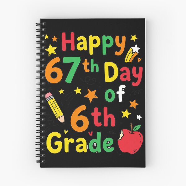 Item preview, Happy 67th Day of 6th Grade Celebration designed and sold by MotivaChic.