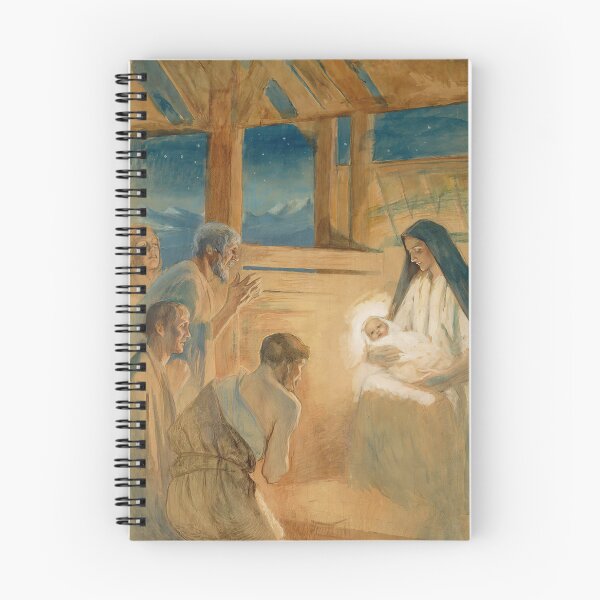 Item preview, Albert Edelfelt "Shepherds Worship The Child Jesus" designed and sold by HiddenWalnuts.