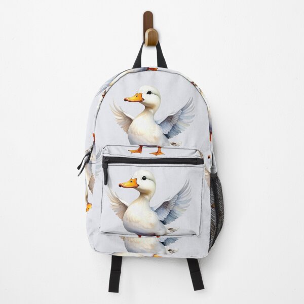 Item preview, A beautiful white duck flaps its wings. designed and sold by LiskoDesign.