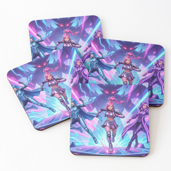 Item preview, K-Pop Heroines Inspired Poster – Powerful Female Idol Aesthetic Art for Empowered Fans & Room Decor designed and sold by AbstractAuraArt.
