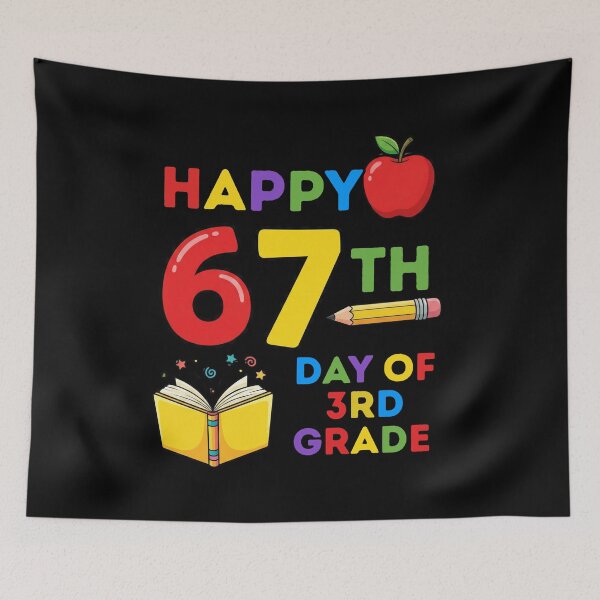 Item preview, Happy 67th Day of 3rd Grade Celebration designed and sold by MotivaChic.