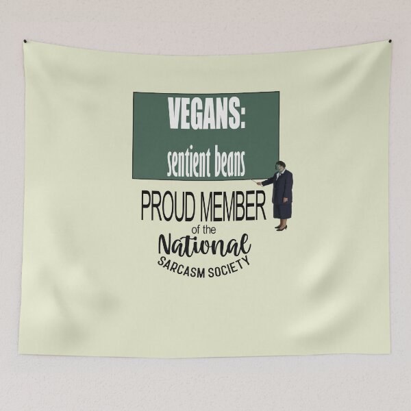 Item preview, Vegans - Sentient Beans Sarcastic Quote designed and sold by taiche.