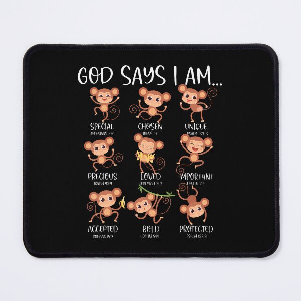 Item preview, God Say I Am Love Monkeys Cute Bible Quotes Cute Monkey Love designed and sold by KellyJudith.