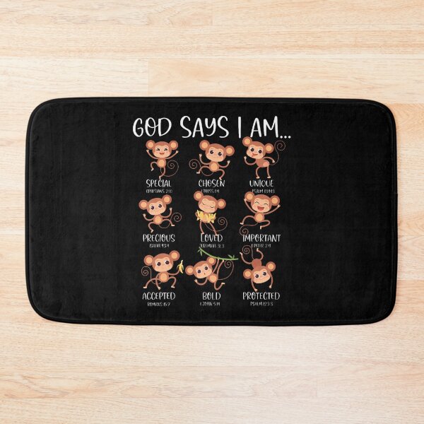 Item preview, God Say I Am Love Monkeys Cute Bible Quotes Cute Monkey Love designed and sold by KellyJudith.