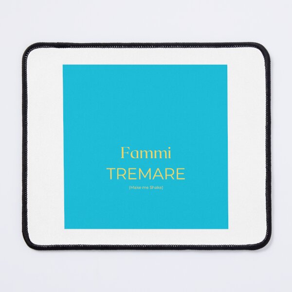 Item preview, Fammi Tremare – Make Me Shake in Cyan & Citrus designed and sold by Totinu.