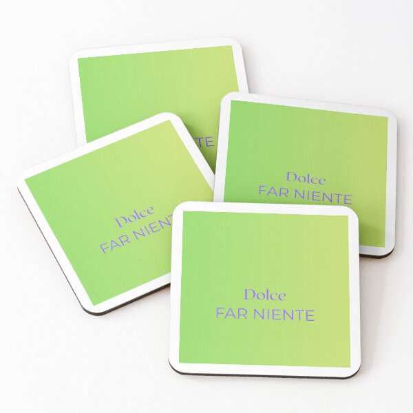 Item preview, Dolce Far Niente – Sweet Idleness in Green & Gold designed and sold by Totinu.