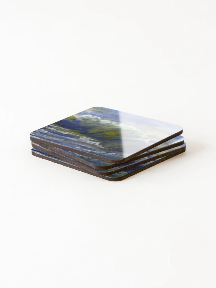 Thumbnail 4 of 5, Coasters (Set of 4), Wave Three designed and sold by Randy Sprout Fine Art.