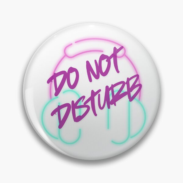 Item preview, Head phones on? Do Not Disturb  designed and sold by Messy Artist Designs.