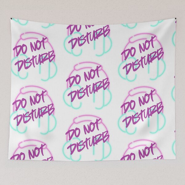 Item preview, Head phones on? Do Not Disturb  designed and sold by Messy Artist Designs.