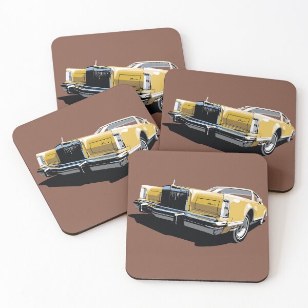 Item preview, 1970s Lincoln Continental in gold designed and sold by candc-retro.