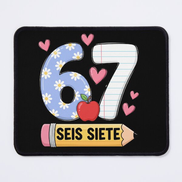 Item preview, Cute 67 Seis Siete Spanish Number School Design designed and sold by MotivaChic.