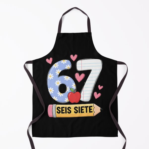 Item preview, Cute 67 Seis Siete Spanish Number School Design designed and sold by MotivaChic.