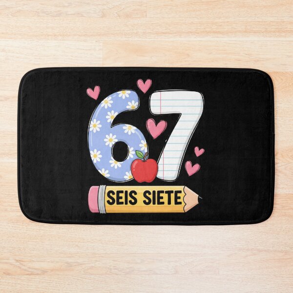 Item preview, Lindo diseño escolar del número 67 Seis Siete en español designed and sold by MotivaChic.