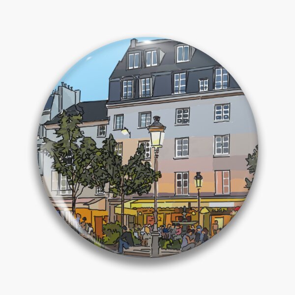 Item preview, Place Contrascarpe, Paris designed and sold by SCAartwork.