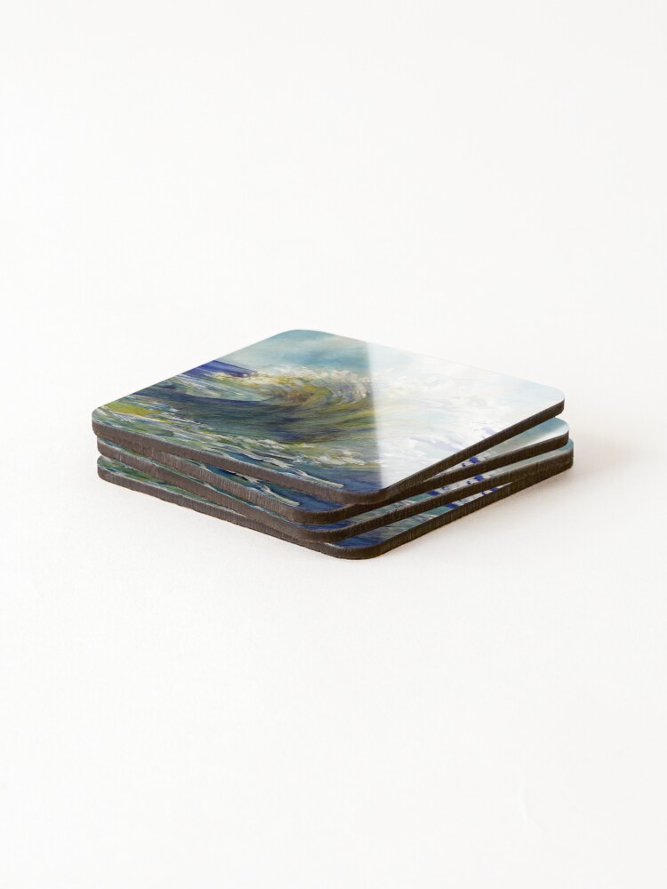 Thumbnail 4 of 5, Coasters (Set of 4), Wave designed and sold by RandySprout.