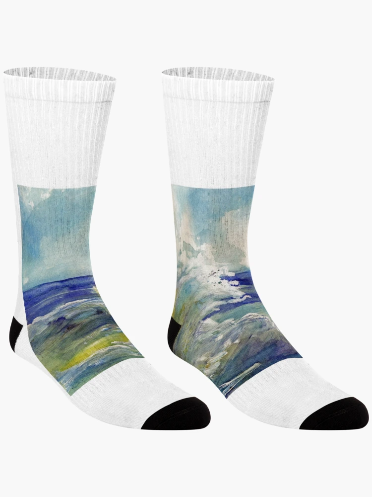 Thumbnail 3 of 5, Socks, Wave designed and sold by Randy Sprout Fine Art.