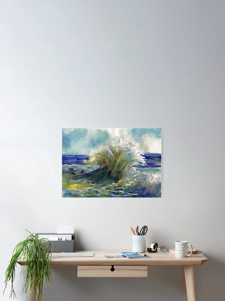 Aperçu 2 sur 3. Poster avec l'œuvre Vague créée et vendue par Randy Sprout Fine Art.