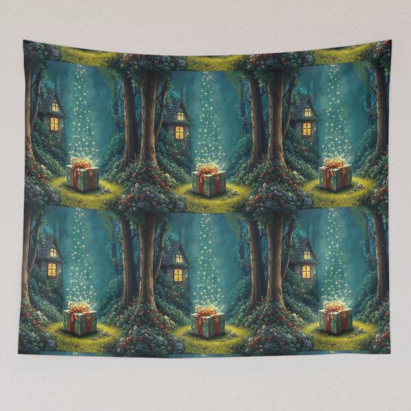 Item preview, A Mysterious Gift - a Festive Print From Felia For Lovers of Surprises designed and sold by Felia001.