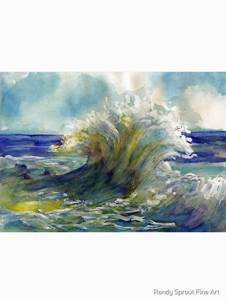 Thumbnail 6 of 6, Pullover Hoodie, Wave designed and sold by Randy Sprout Fine Art.