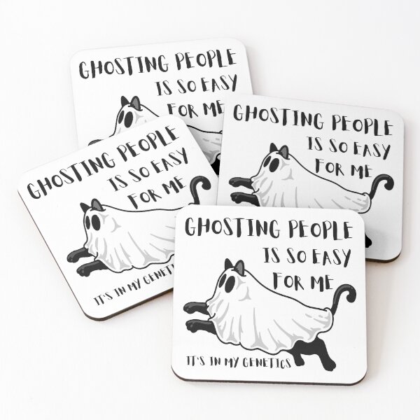 Item preview, Ghosting People is so Easy for Me it's in My Genetics | Funny Cat Ironic Saying Design designed and sold by PROPera-design.