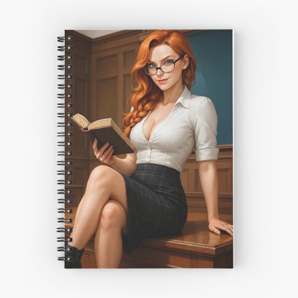 Item preview, Rowan Fletcher as a teacher with glasses in skirt designed and sold by CathryneDelamort.
