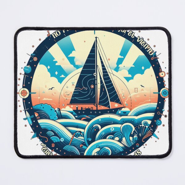 Item preview, Sailboat Sunset T‑Shirt — Nautical Waves Graphic Tee designed and sold by ShoppingKazkar.