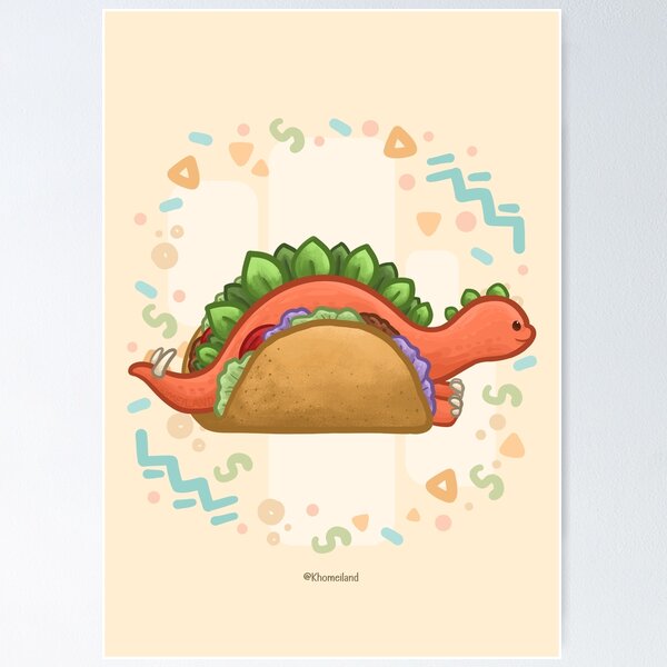 Item preview, Dino Taco designed and sold by Khotekmei.