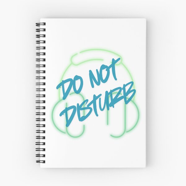 Item preview, Head phones on? Do Not Disturb Green designed and sold by Messy Artist Designs.