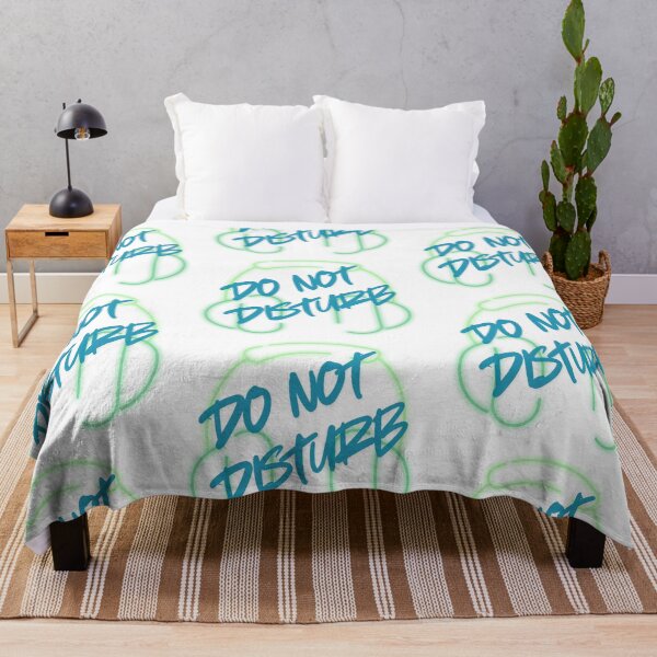 Item preview, Head phones on? Do Not Disturb Green designed and sold by Messy Artist Designs.