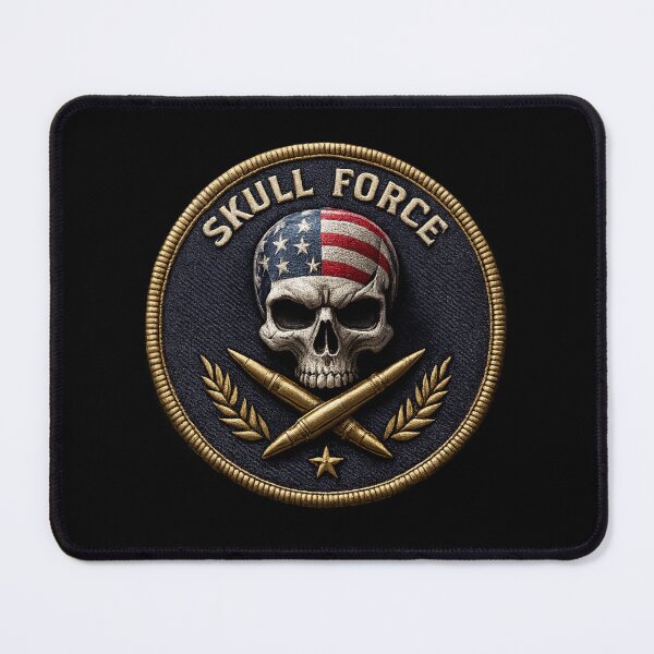 Item preview, Skull Force crossed bullets USA emblem designed and sold by LaNadaYFundante.