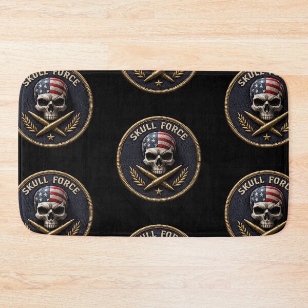 Item preview, Skull Force crossed bullets USA emblem designed and sold by LaNadaYFundante.